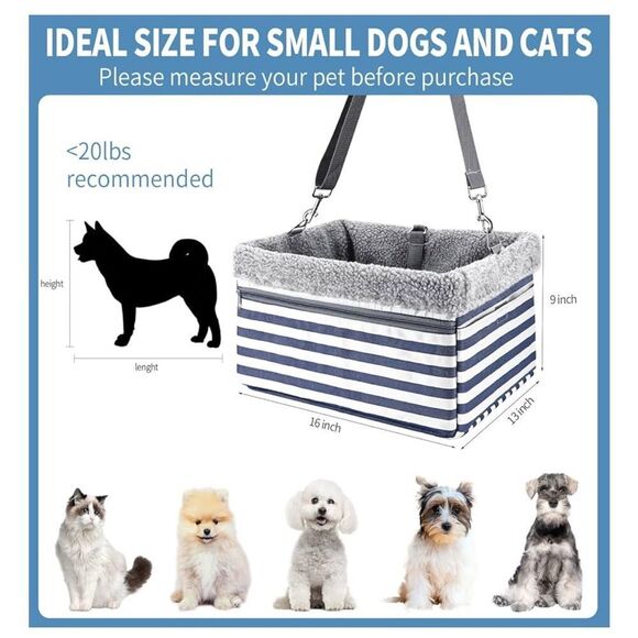 Dog Car Seats for Small Dogs, Upgrade Dog Booster Seat Perfect for Small Pets - Picture 2 of 3
